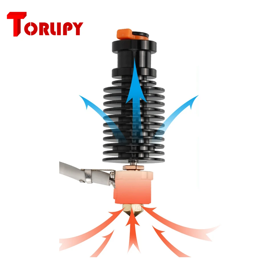 Torlipy Qucik Calor v6 Hotend Núcleo de Aquecimento Cerâmico & Bimetal Heatbreak E3dv6 Pt100 Kit de Extremidade Quente para a Elevação da Extrusora Pusa i3 Mk3s