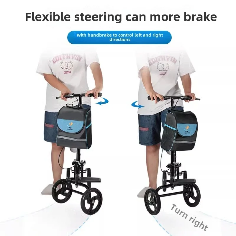 Foot Fracture Convenient Walking Aid, Post-Op Rehabilitation Walking Aid, Comfortable Cane Walker, Ankle Injury Aid