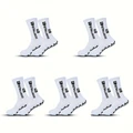 5 Pairs White