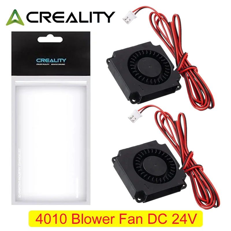 2 Stück Creality Original 4010 Lüfter DC 24V Extruder Hotend Lüfter für Creality Ender 3/ Ender 5/CR6 SE 3D-Drucker Kühllüfter