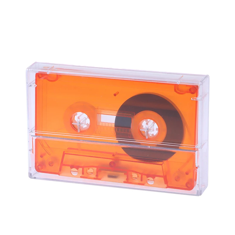 1Set Audio Tape Clear Opbergbox Standaard Cassette Kleur Lege Tape Speler Met 45 Minuten Magnetisch Voor Spraakmuziek Opname