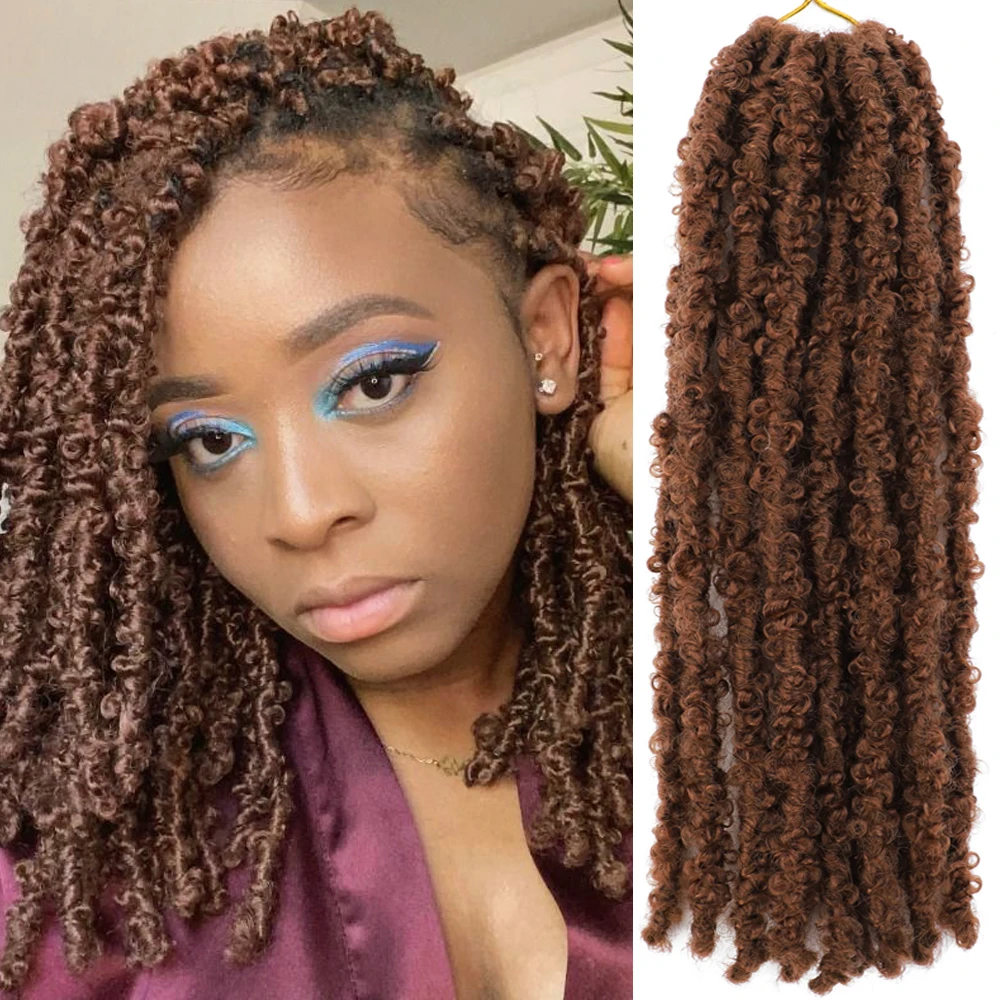 Extensiones de pelo de ganchillo para mujer, 1- 6 paquetes de extensiones  de pelo de mariposa de 12 y 14 pulgadas, trenzas desgastadas pretrenzadas,  pelo suave - AliExpress