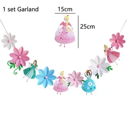 Pink Butterfly & Flower Fairy Disposable Party Tableware Set - Plates, Cups, and Napkins (Colorful)