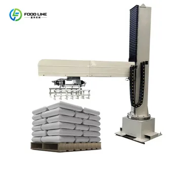 Pallettizzatore Automatico Personalizzato da 50 kg per Cereali, Robot per l'Imballaggio di Sacchi di Riso, Cemento e Pellet di Legno, Linea di Confezionamento a Colonna