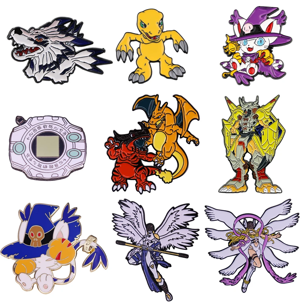 

Monster Badges Enamel Pin Brooch Anime Metal Lapel Pins for Backpacks Brooches Fashion Vintage Jewelry Accessories Gifts