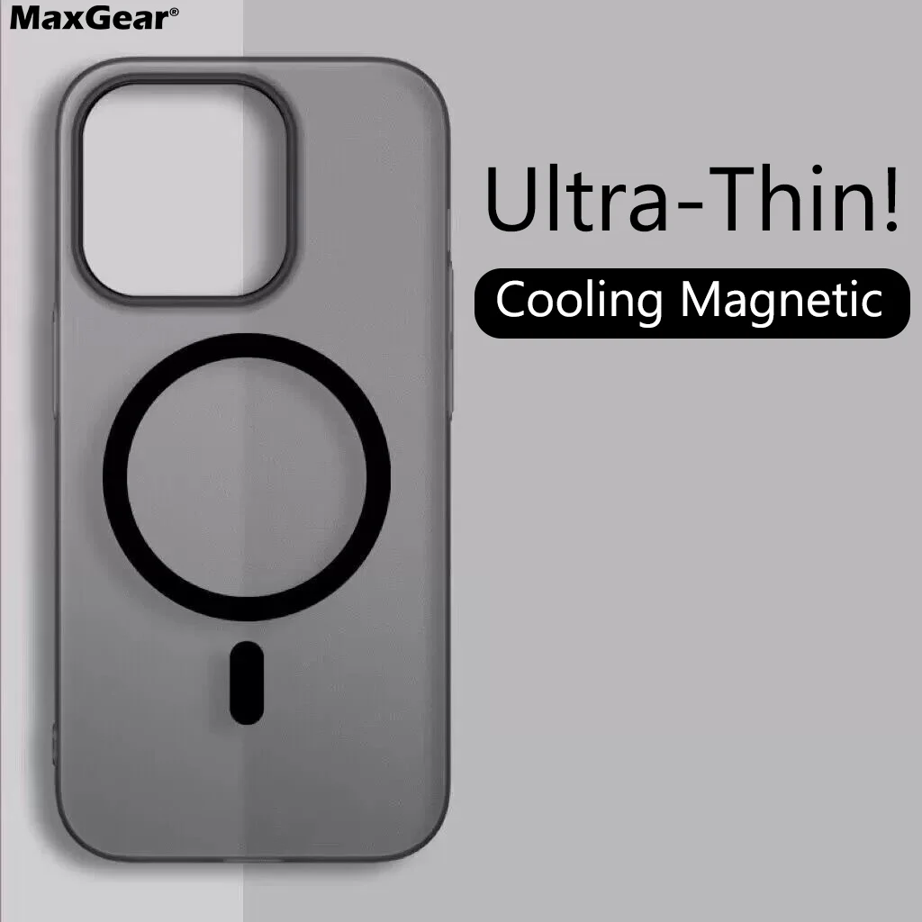 Matte Ultra-Thin Magnetic Wireless Charger Hard PC Translucent Phone Cover