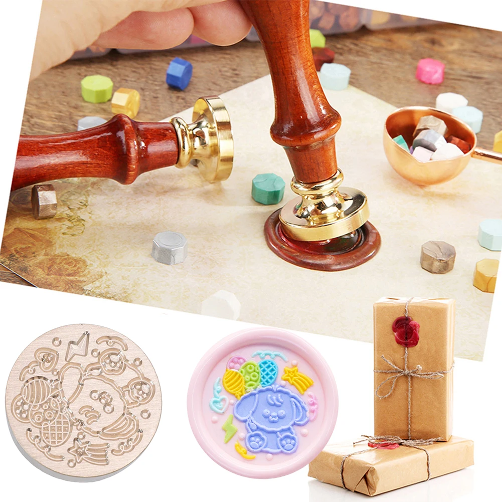 동물 시리즈 에나멜 구리 헤드 클래식 빈티지 파이어 페인트 구리 헤드 DIY 수제 계정 초대장 봉투 (웨딩 카드용)