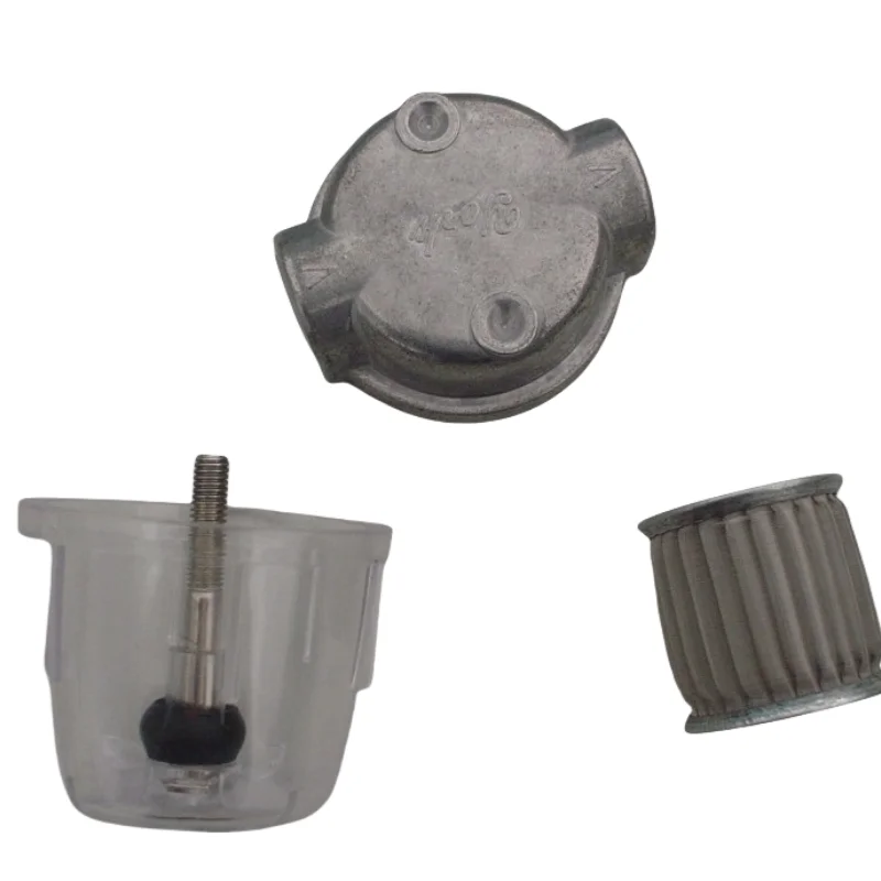 Oil filter for oil burner Transparent P.C. Cup 1/4" 3/8" Small Diesel Fuel Filter for Boiler 25L/H