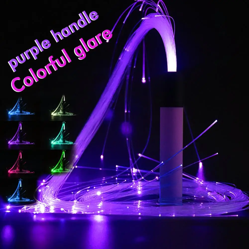 LED Whip Fiber Optic Light Whip Optical Hand Rope Pixel Light-up Whip Flow  Toy Dance Party Lighting Show For Party festival