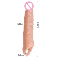 Penis-Extender, verzögerte Ejakulation, Penisverlängerung, Penisvergrößerung, Penisring, Penisverlängerung, große Penishülle, wiederverwendbar, Erwachsene ab 18 Jahren 6