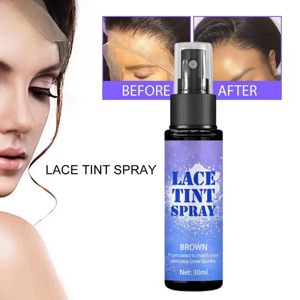 Easily Operation Wig Set Hair Dye Spray Non-irritating Easy to Color Practical Wigs Lace Melting Concealer Spray Hair Cream