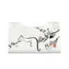 Custom Cat In Cherry Blossom Tree Tissue Box Holder Rectangular Kitten PU Leather Facial Tissue Box Cover for Car Home 2