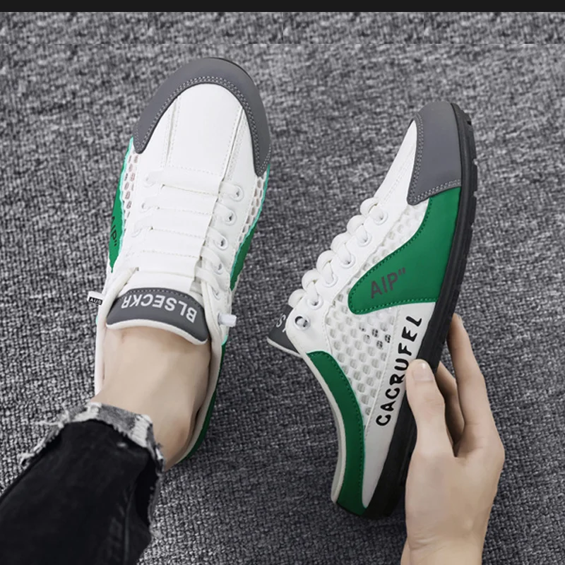 Men Half Slippers for Men Classic Summer Breathable Casual Shoes Soft Sole Flat Bottom Support Shoes Outdoor Man Sneaker Zapatos