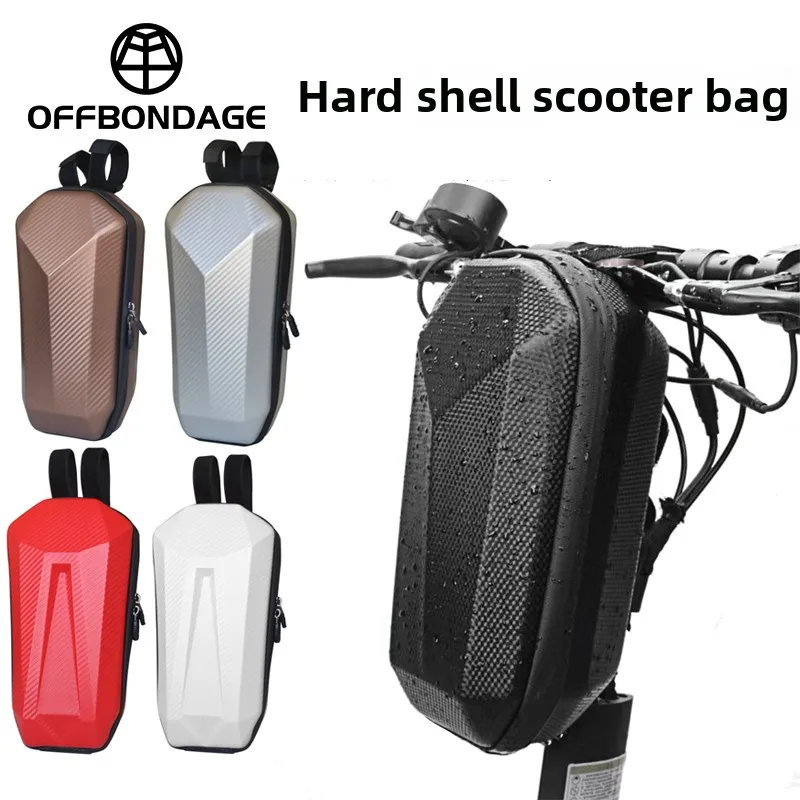 4L Electric Scooter Front Bag Bike Handlebar Bag Big Capacity Hard Shell Hanging Storage Waterproof Electric Scooter Accessories