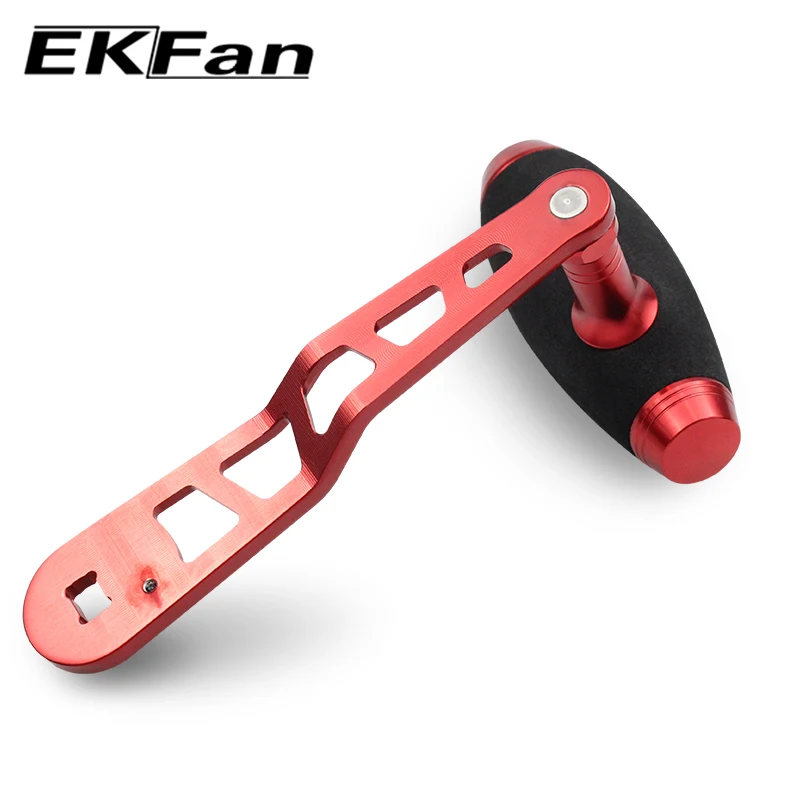 Ekfan EVA knob+120M Aluminum Alloy Handle for DAI&SHI DIY Baitcasting Fishing Reel Handle Fishing Reel Sleeve Length 120MM