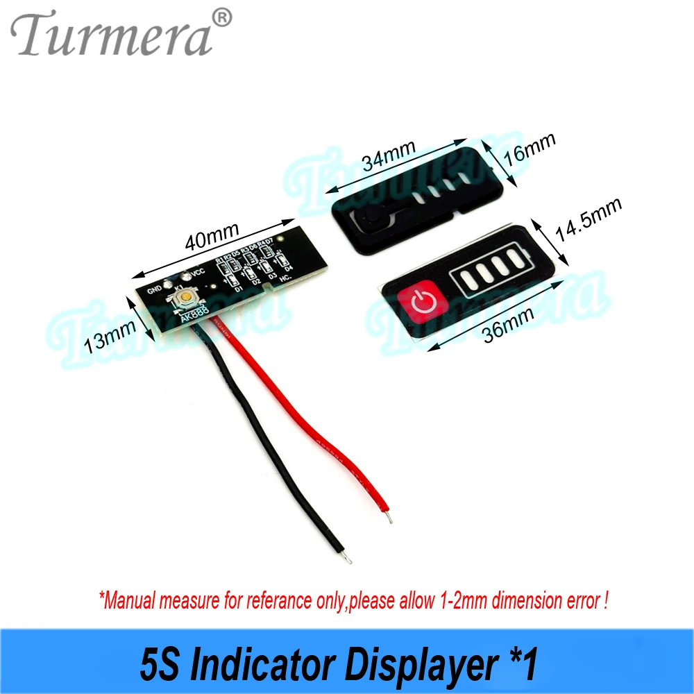 Turmera 18V 21V Schraubendreher-Batteriegehäuse 5S3P 15X 18650 Halter 5S 50A Max.100ABMS Schweißnickel zum Ersetzen von 20V-Elektrobohrmaschinen – Detail 9