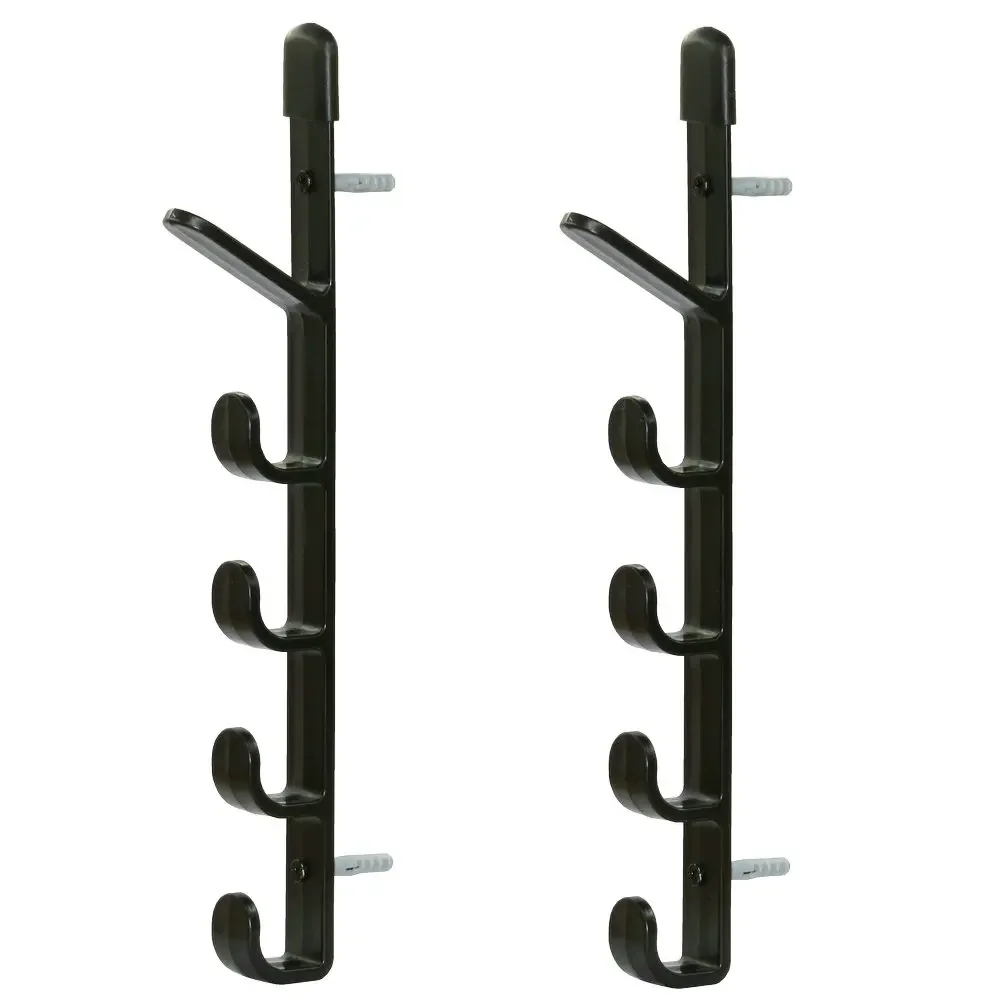 Fishing Rods Storage Wall Bracket Fishing Pole Rack 1 Pair For 5 Rods Hard Plastic Holder fishing tools,fishing tool,fishing accessories,fishing tackle,fishing rod holder