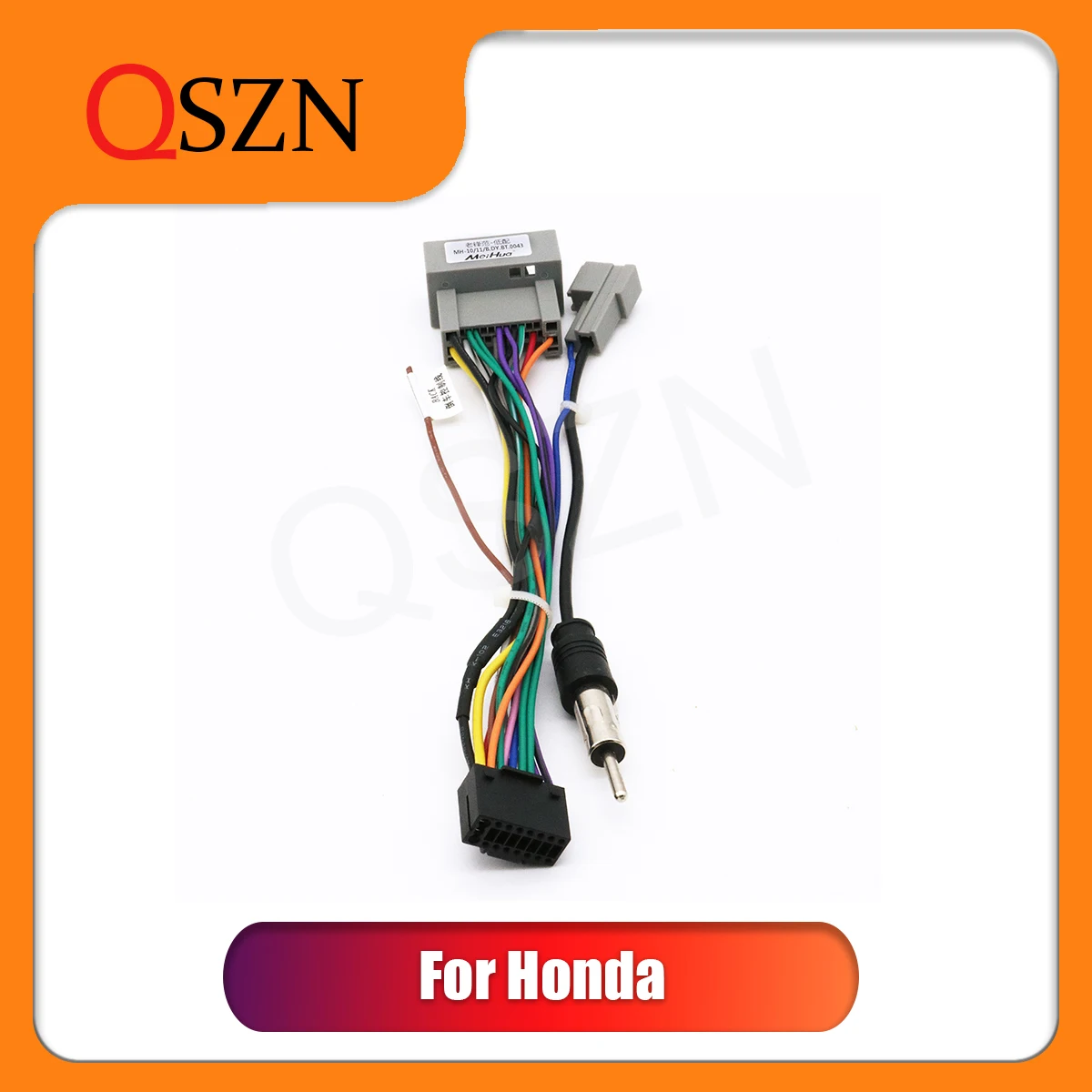 QSZN Car radio For Honda Civic Accord 6th City Jade Jazz Harness Wiring