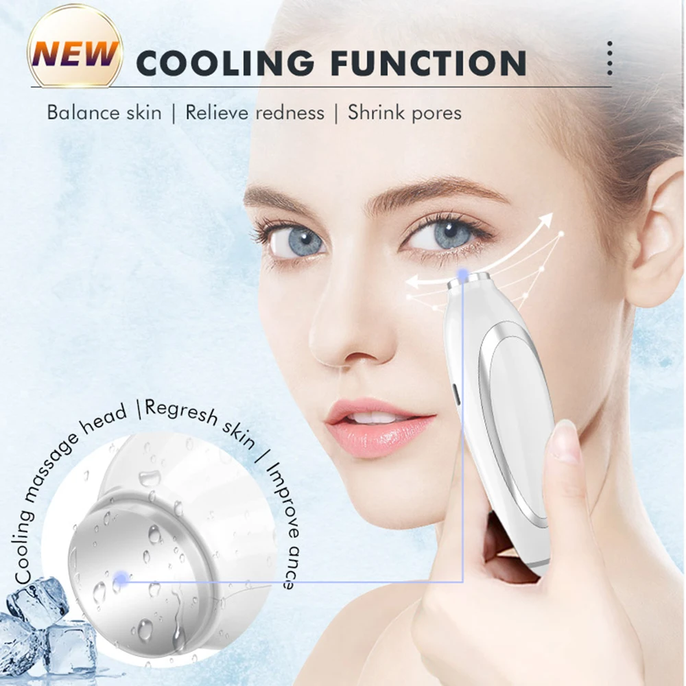 Ice Compress Neck Face Lifting Beauty Apparatus 4 Color EMS Facial Lifting Massager