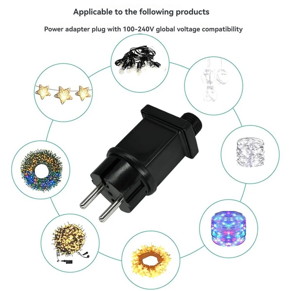 ABAN 4.5V 3.6W 플러그 LED 전원 공급 장치 LED 변압기 플러그 어댑터 IP44 방수 전원 크리스마스 램프 어댑터 EU 플러그