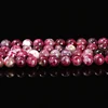 Natural Stone Plum Flower Tourmaline Genuine Round Loose Spacer Health Gemstone Beads For Jewelry Making DIY Bracelet Accessory 6