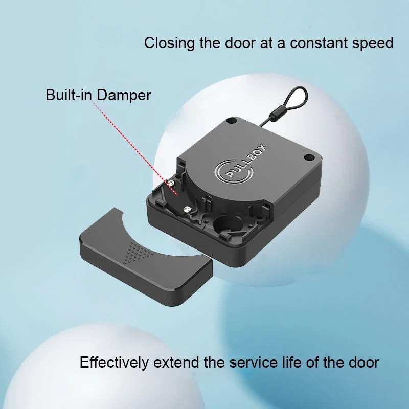 Home Automatic Wooden Door Closer Punch Free Quiet Auto Slow Closing Device For Cabinet Fridge Kitchen Sliding Door House Gate