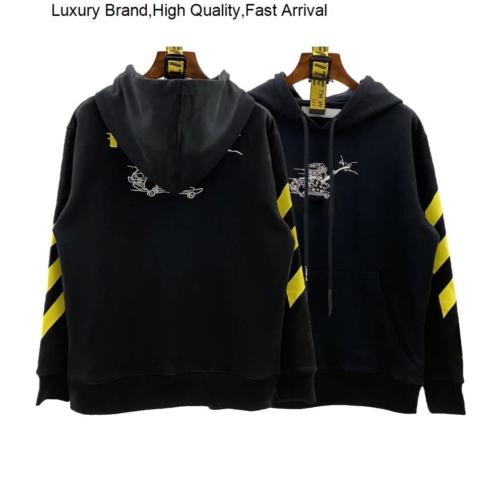 

winter Autumn men's and women's high -quality hooded shirts 100%cotton fabric cartoon magic artist embroidered couple hoodes