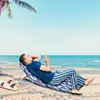 Folding Sun Tanning Chairs Outdoor Chaise Lounge Portable Chaise Lounge Sun Tanning Chair Sleeping Cots With 5-Position 2