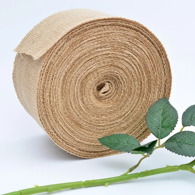 Ribbon Decoration Ribbon Supplies Wrapping Ribbon Lace Trim Ribbon Jute Ribbon 1-10Meters/Roll Natural Jute Burlap Lace Hessian Hemp Ribbon Vintage Rustic Wedding Party Christmas Decor DIY Crafts Gift Packag