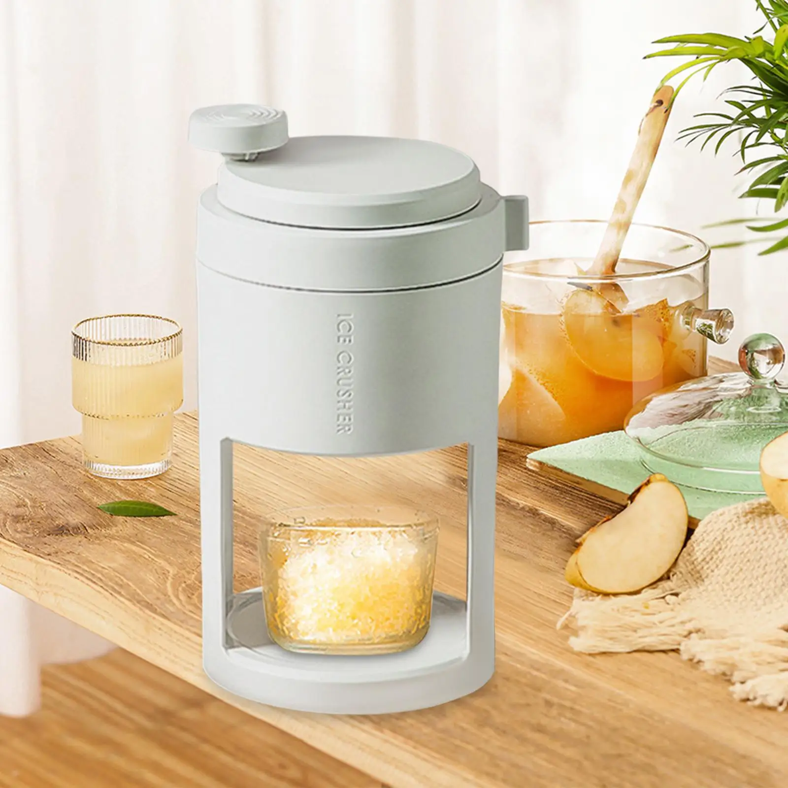 Manual Ice Crusher Travel Portable Office 6.76oz Ice Block Shaving