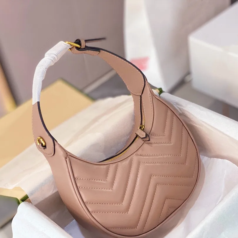 

Classic Genuine Leather Underarm bag Luxury Designer Handbags Chain Crossbody Bag Shoulder Bags bags for women Crescent bags