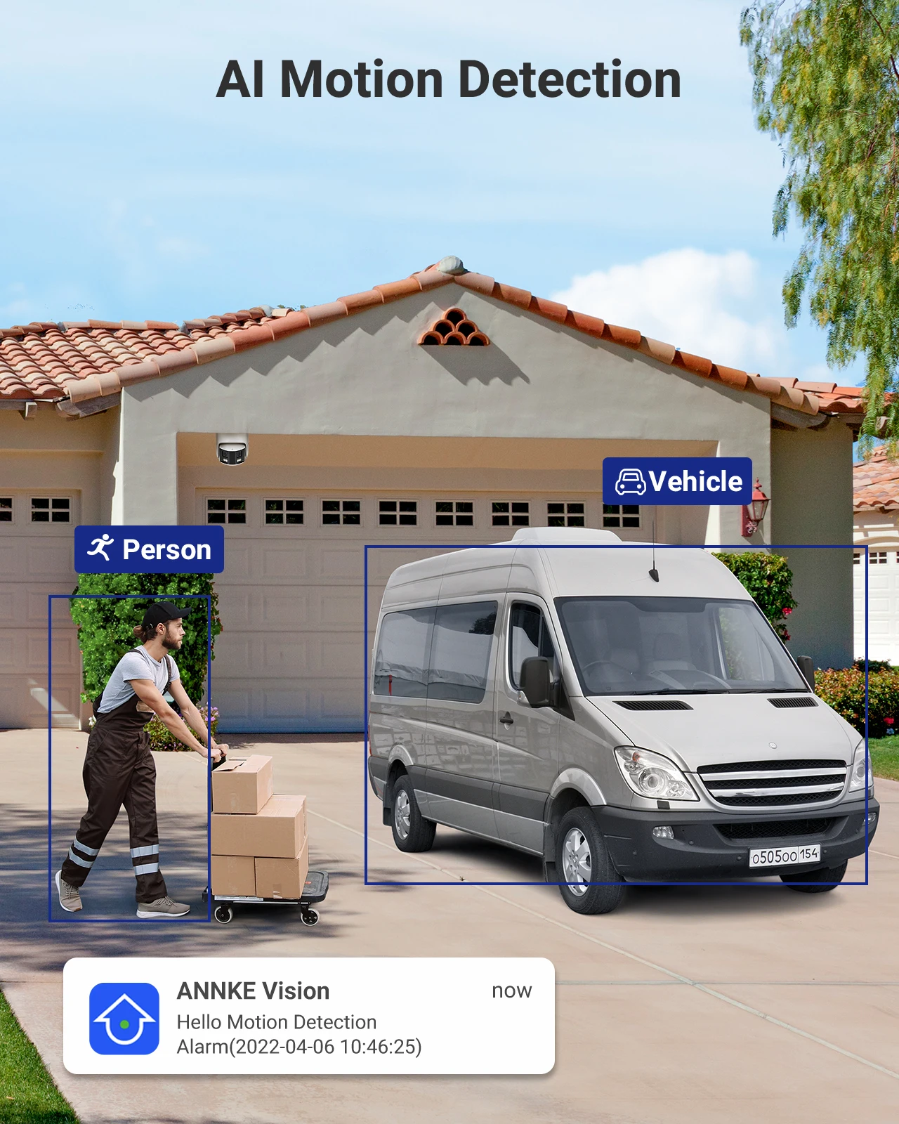 Security Camera Annke 180&deg; Panoramic 265+ 6MP Dual Lens 2.8MM IP Camera POE CCTV Video Surveillance Outdoor Audio Warning Alarm security camera