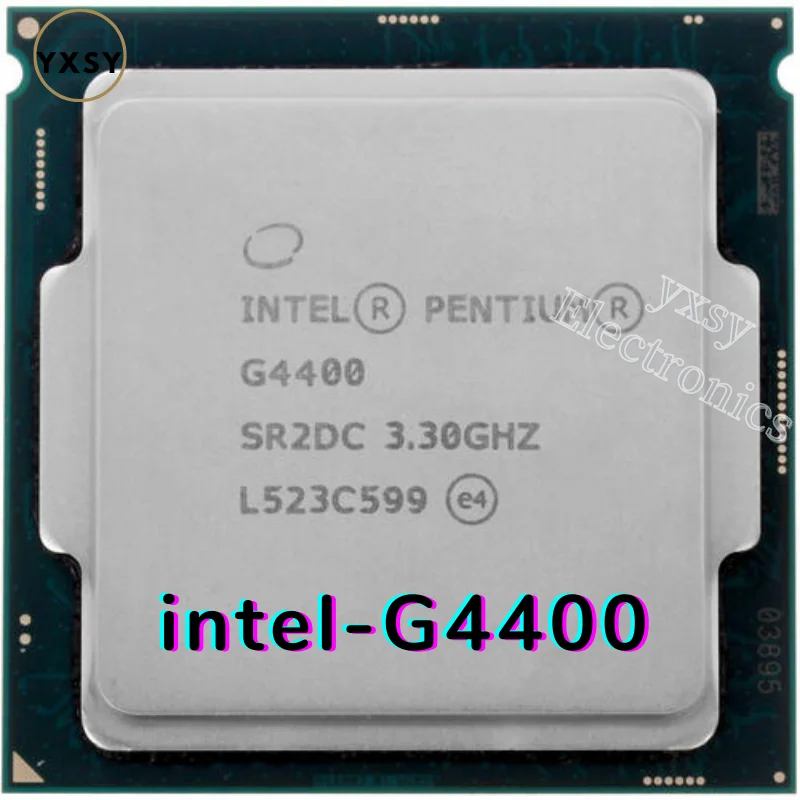 Intel Pentium G4400 Processor 3.3GHz Dual-Core 2-Thread CPU Processor ...