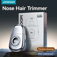 JOYROOM IPX7 Waterproof Ear and Nose Hair Trimmer Rechargeable Painless Eyebrow Nose Hair Clipper for Men Women Dual Edge Blades 1