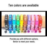 Fashion Pet Cats Collar Colorful Pattern Cute Bell Adjustable Collars For Cats Kitten DIY Ring Necklace Pet Accessories - Image 3