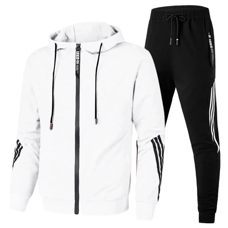Men's Sets Hoodies+Pants Autumn Sport Suits Casual Sweatshirts Tracksuit Sportswear Male Casual Sports Jacket Jogging Suit