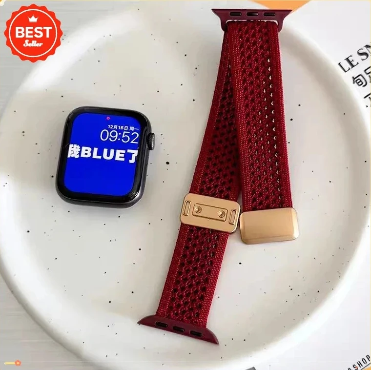 Braided Nylon Magnetic Wristband Strap