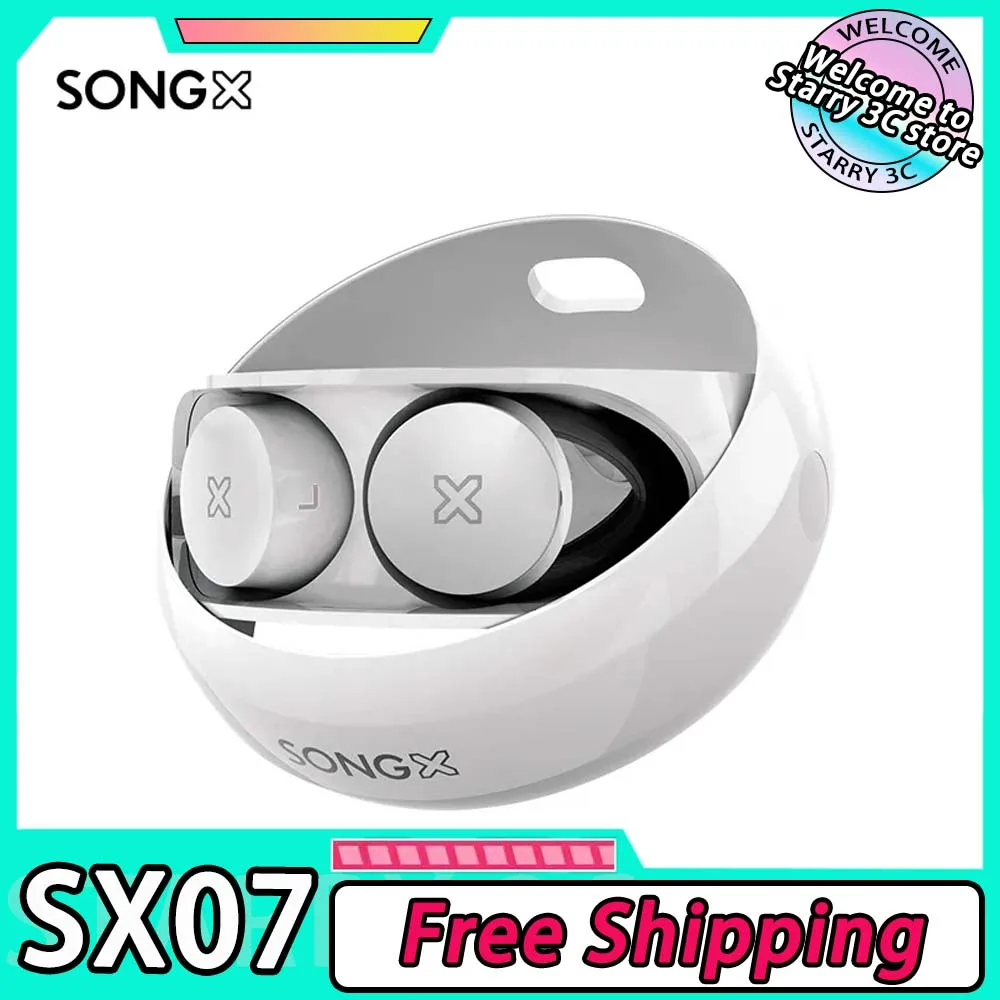 

SONGX SX07 Earphones True Wireless TWS Stereo In-Ear Bluetooth 5.2 Noise Reduction Earbuds X-Bass Headphones Ergonomic PC Gamer