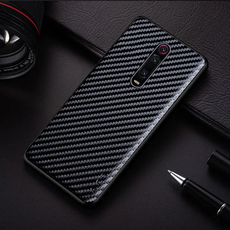 Carbon Fibre Texture Fashion Design Soft Phone Case - Sleek and Durable Back Cover