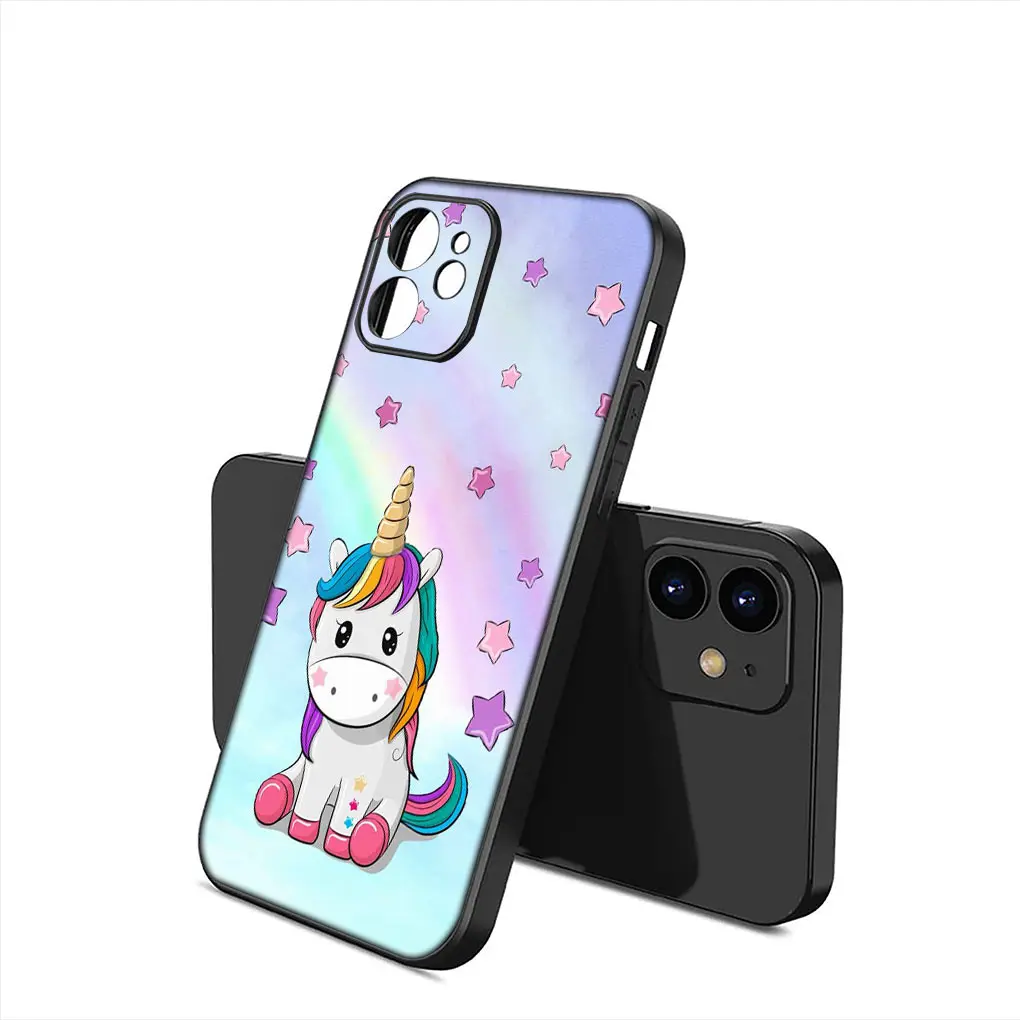Whimsical Unicorn Cartoon Horse Soft Silicone Phone Case