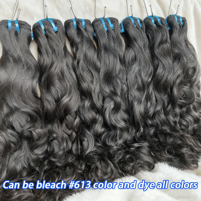 18A Unprocessed Raw Natural Wave 100% Human Hair Bundles Extensions Natural Curly Wavy Vietnamese Hair #1B Natural Black Color 3