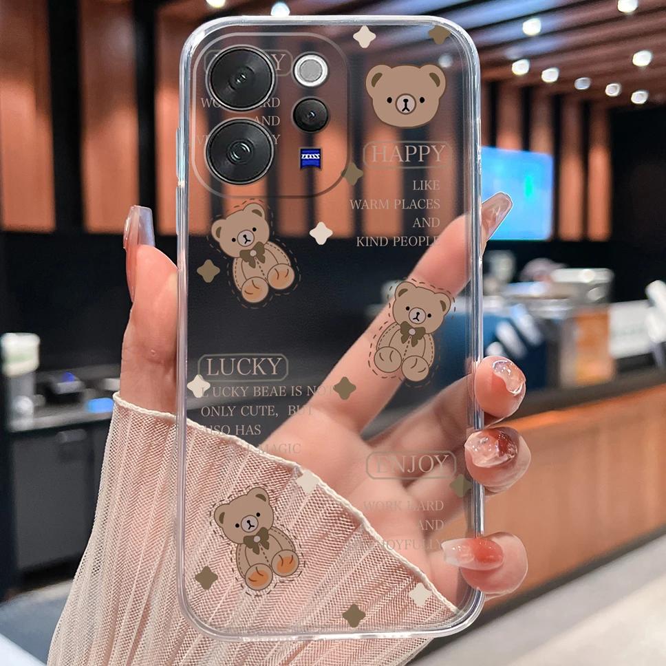 Daisy Floral Clear Shockproof TPU Silicone Phone Case