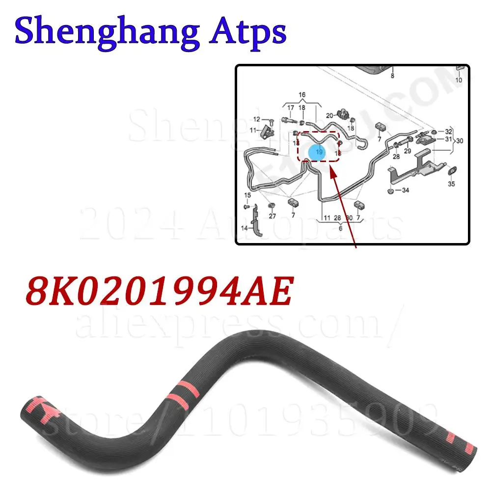 Fuel Vent Hose For Audi A4 A5 S4 S5 Q5 2.0T Petrol 8K094AE 8K0 201 994 AE 8R094G 8R0 201 994 G