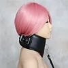 Erotic Black Soft Sponge Padded Inside Leather Chastity Posture Neck Collar For Bdsm Choker Bondage Couples Harness Sex Products 1