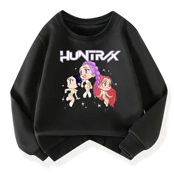 Kpop Demon Hunter Moda Bambini Incredibox Felpa con cappuccio Felpe calde Abbigliamento invernale morbido per bambini Felpa con cappuccio spessa in cotone cartone animato 1