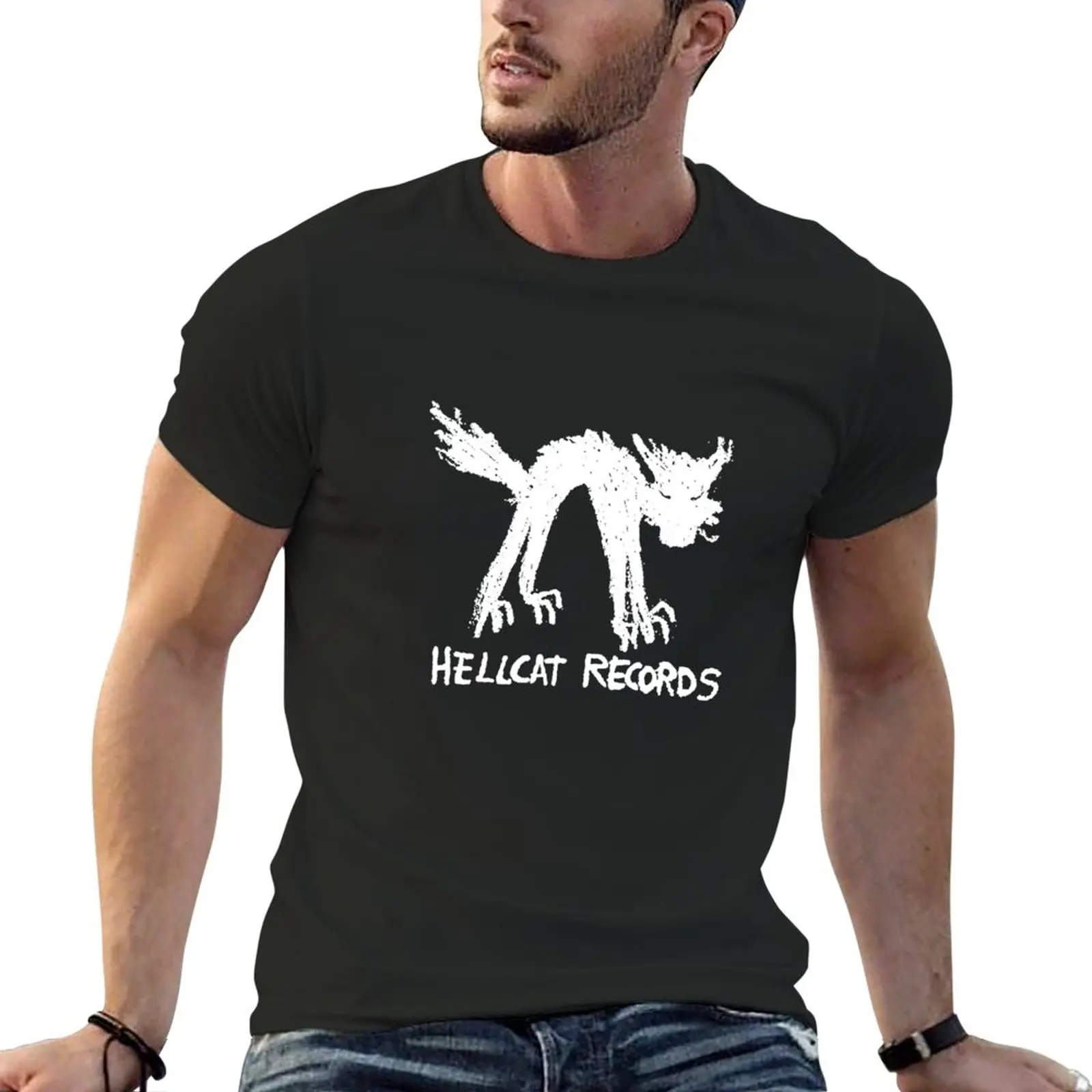 

Hellcat Records T-Shirt Oversized t-shirt summer top quick-drying t-shirt short Men's t shirts