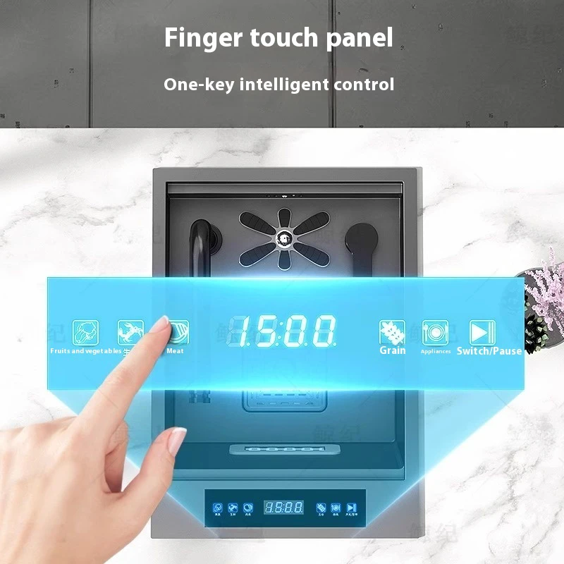 Intelligent Fruits And Vegetables Disinfection Hidden Cup Washer Kitchen Sink Water Catalyst Bar Sink Stainless Steel Wash Basin 2