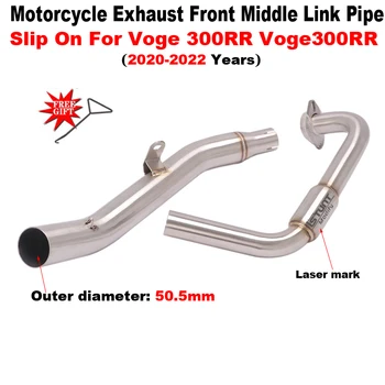 Slip On For Voge 300RR Voge300RR LX300 2020 - 2022 Front Link Pipe Escape Moto Motorcycle Exhaust System Modify Stainless steel