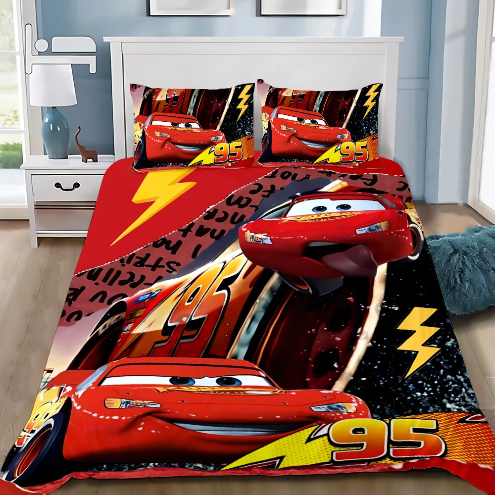 Disney Lightning McQueen Car Duvet Cover Pillowcase Bedding Set Adult disney-lightning-mcqueen-car-duvet-cover-pillowcase-bedding-set-adult