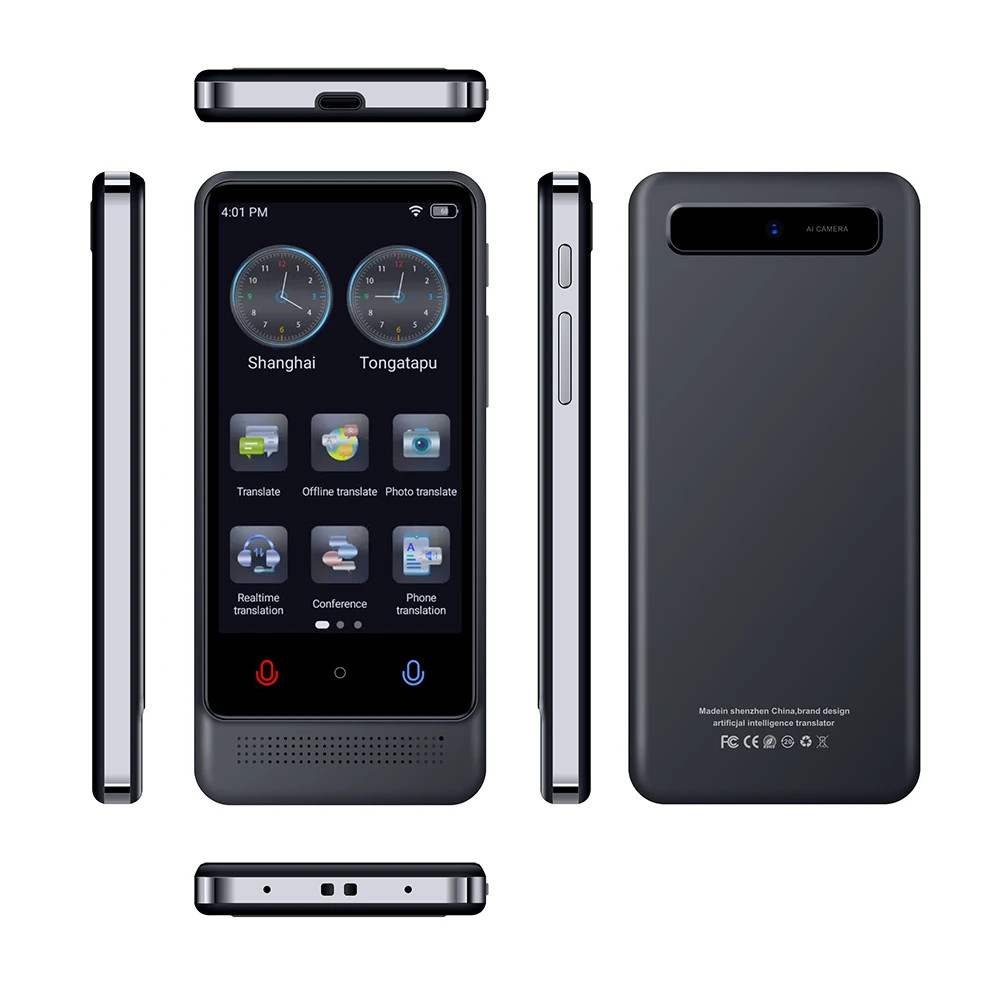 Translator Multi Language Device Real Time Translation Device Portable Instant Translator for Bluetooth-Compatible connectivity